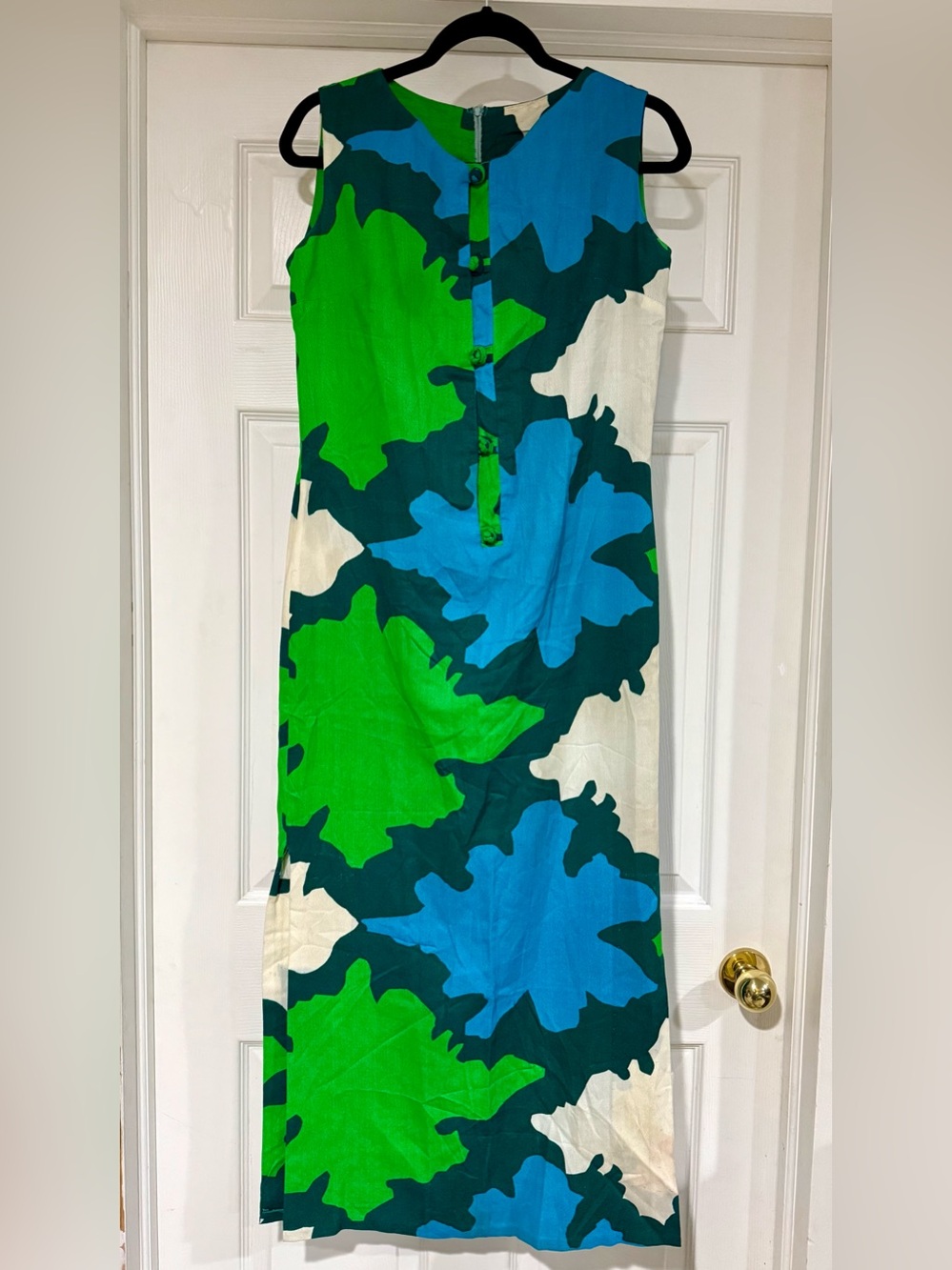 Vintage Edna Oliver On the Avenue Tiki Aloha Sheath Dress